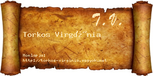 Torkos Virgínia névjegykártya